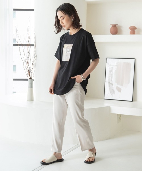 rectangle（レクタングル）の「フラットトングサンダル（サンダル・レディース・ブラック/ブラウン/アイボリー・SMALL/MEDIUM/LARGE）」の9枚目の写真