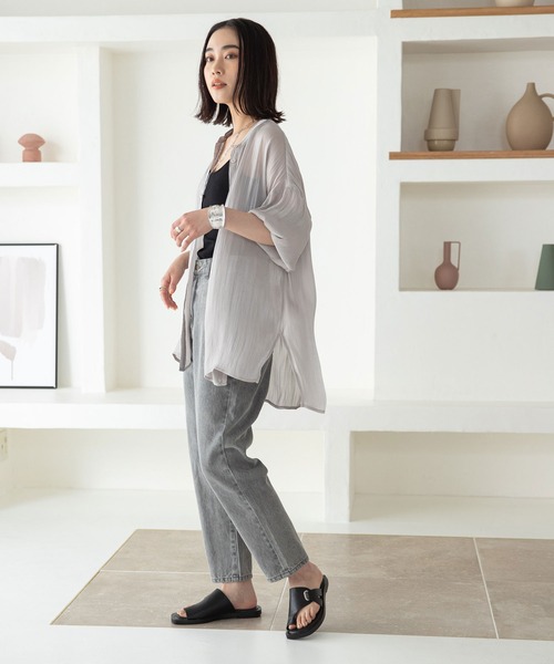 rectangle（レクタングル）の「フラットトングサンダル（サンダル・レディース・ブラック/ブラウン/アイボリー・SMALL/MEDIUM/LARGE）」の5枚目の写真