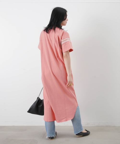 Goodwear(Since1983)（グッドウェア）の「Good wear グッドウェア　フットボールワンピース（ワンピース・レディース・チャコールグレー/ピンク・FREE）」の12枚目の写真