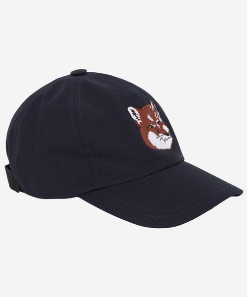 ☆人気【MAISON KITSUNE】☆大きなフォックスヘッド6P☆キャップ LARGE FOX HEAD EMBROIDERY 6P CAP | Maison Kitsuné