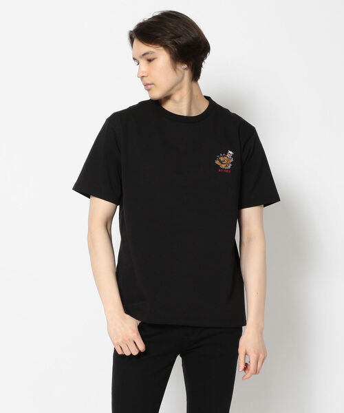 AVIREX（アヴィレックス）の「クルーネック フライングタイガー エンブロイデリー Tシャツ / SS CREW NECK FLYING TIGERS EMBROIDERY T-SHIRT（Tシャツ/カットソー・メンズ・ブラック/バーガンディー/ホワイト/エメラルド・MEDIUM/LARGE/X-LARGE/XX-LARGE）」の3枚目の写真