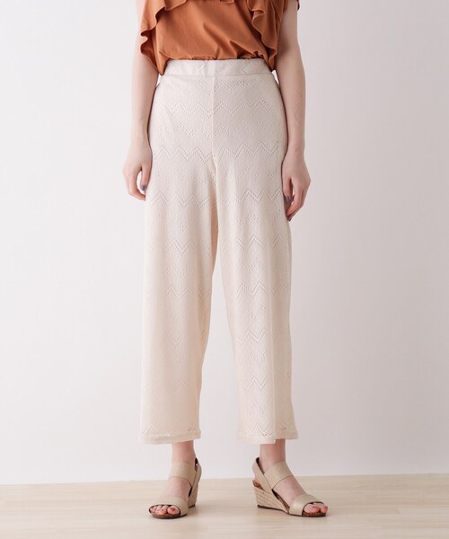 DRESKIP（ドレスキップ）の「◆ジグザグレ－スワイドパンツ（その他パンツ・レディース・ナチュラル/ブラック/グリーン系・02/03）」の4枚目の写真