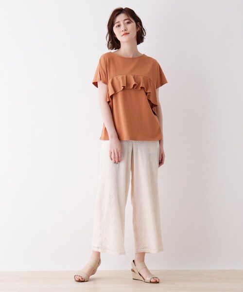 DRESKIP（ドレスキップ）の「◆ジグザグレ－スワイドパンツ（その他パンツ・レディース・ナチュラル/ブラック/グリーン系・02/03）」の10枚目の写真