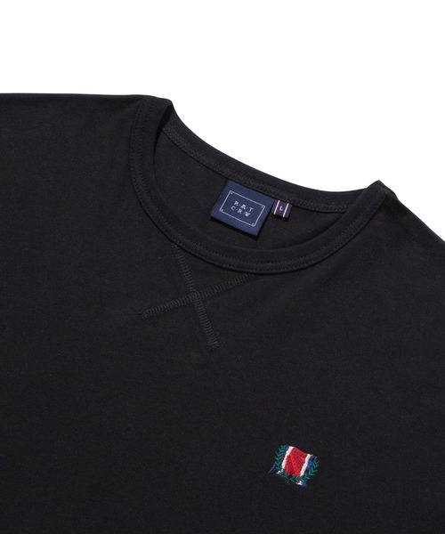 ROMANTIC CROWN(ロマンティッククラウン)の「【ROMANTIC CROWN】CEREMONY FLAG TEE / ロマンティッククラウン セレモニー テープ フラッグ Tシャツ(Tシャツ/カットソー・メンズ・ブラック/ホワイト/アイボリー・SMALL/MEDIUM/X-LARGE/LARGE)」の19枚目の写真