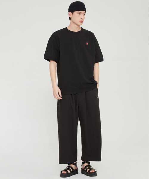 ROMANTIC CROWN(ロマンティッククラウン)の「【ROMANTIC CROWN】CEREMONY FLAG TEE / ロマンティッククラウン セレモニー テープ フラッグ Tシャツ(Tシャツ/カットソー・メンズ・ブラック/ホワイト/アイボリー・SMALL/MEDIUM/X-LARGE/LARGE)」の14枚目の写真