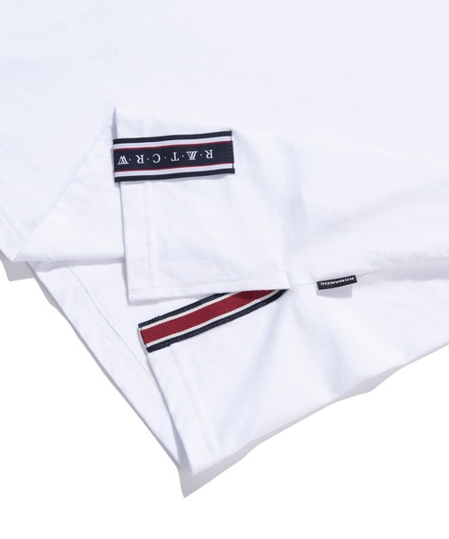 ROMANTIC CROWN(ロマンティッククラウン)の「【ROMANTIC CROWN】CEREMONY FLAG TEE / ロマンティッククラウン セレモニー テープ フラッグ Tシャツ(Tシャツ/カットソー・メンズ・ブラック/ホワイト/アイボリー・SMALL/MEDIUM/X-LARGE/LARGE)」の11枚目の写真