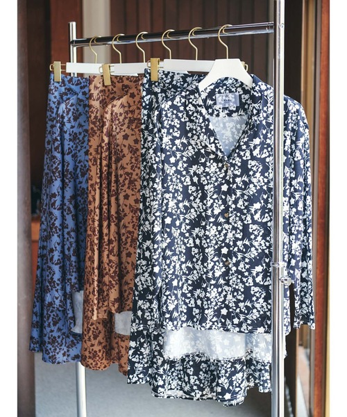 LAYMEE（レイミー）の「Nemophila cut sew skirt / ネモフィラカットソースカート（スカート・レディース・ブラック/ベージュ/ブルー・FREE）」の21枚目の写真