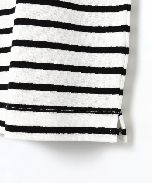 andme(アンドミー)の「コットン半袖ボートネックTシャツ(Tシャツ/カットソー・レディース・ホワイト×ブラック/ベージュ系その他/ブラック/グリーン/ピンク系その他/ピンク/グレイッシュベージュ・M)」の21枚目の写真