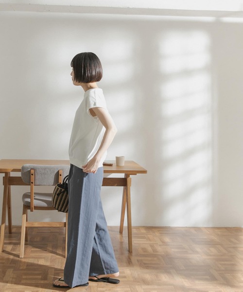 FORK&SPOON（フォークアンドスプーン）の「FORK&SPOON　ランダムヘリンボーンイージーパンツ（その他パンツ・レディース・ブラック/カーキ/ブルー系その他・ONE）」の8枚目の写真