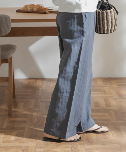 FORK&SPOON（フォークアンドスプーン）の「FORK&SPOON　ランダムヘリンボーンイージーパンツ（その他パンツ・レディース・ブラック/カーキ/ブルー系その他・ONE）」の12枚目の写真