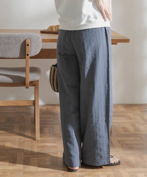 FORK&SPOON（フォークアンドスプーン）の「FORK&SPOON　ランダムヘリンボーンイージーパンツ（その他パンツ・レディース・ブラック/カーキ/ブルー系その他・ONE）」の13枚目の写真