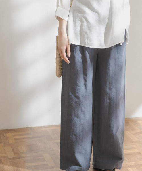 FORK&SPOON（フォークアンドスプーン）の「FORK&SPOON　ランダムヘリンボーンイージーパンツ（その他パンツ・レディース・ブラック/カーキ/ブルー系その他・ONE）」の16枚目の写真