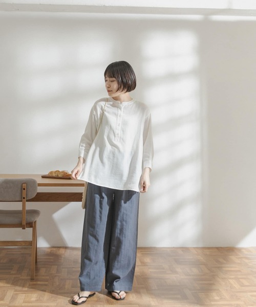 FORK&SPOON（フォークアンドスプーン）の「FORK&SPOON　ランダムヘリンボーンイージーパンツ（その他パンツ・レディース・ブラック/カーキ/ブルー系その他・ONE）」の18枚目の写真