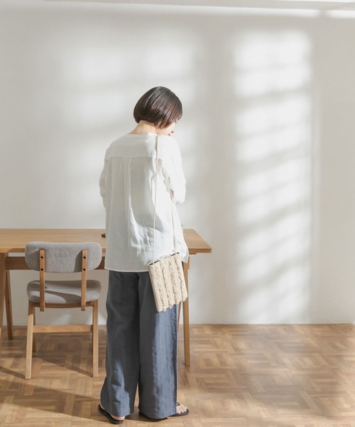 FORK&SPOON（フォークアンドスプーン）の「FORK&SPOON　ランダムヘリンボーンイージーパンツ（その他パンツ・レディース・ブラック/カーキ/ブルー系その他・ONE）」の19枚目の写真