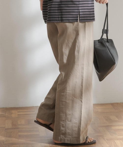 FORK&SPOON（フォークアンドスプーン）の「FORK&SPOON　ランダムヘリンボーンイージーパンツ（その他パンツ・レディース・ブラック/カーキ/ブルー系その他・ONE）」の20枚目の写真