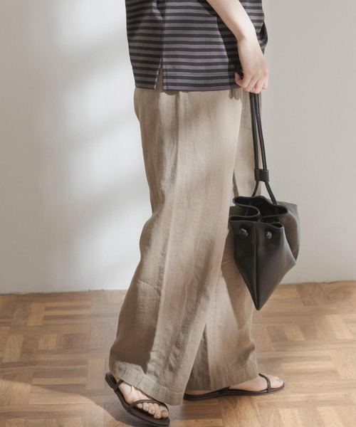 FORK&SPOON（フォークアンドスプーン）の「FORK&SPOON　ランダムヘリンボーンイージーパンツ（その他パンツ・レディース・ブラック/カーキ/ブルー系その他・ONE）」の21枚目の写真