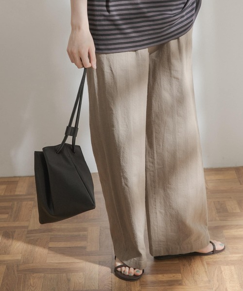 FORK&SPOON（フォークアンドスプーン）の「FORK&SPOON　ランダムヘリンボーンイージーパンツ（その他パンツ・レディース・ブラック/カーキ/ブルー系その他・ONE）」の22枚目の写真