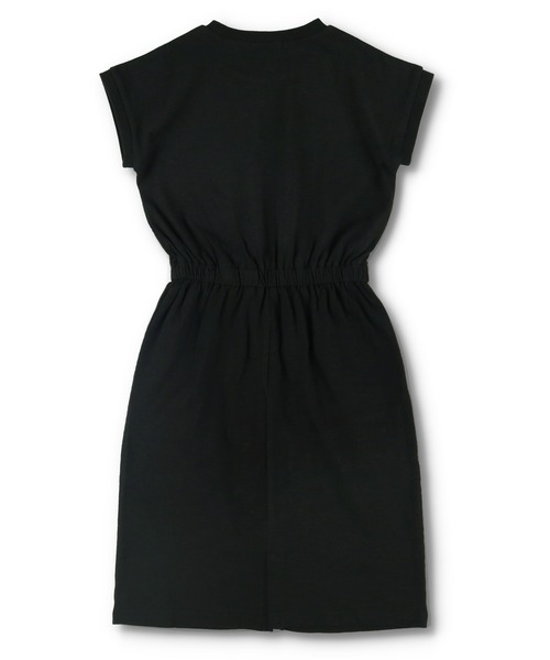 RADCHAP(ラッドチャップ)の「飾りボタンウエストゴムワンピース(ワンピース・キッズ・キャメル/ブラック・100cm/110cm/150cm/140cm/90cm/120cm/130cm)」の14枚目の写真