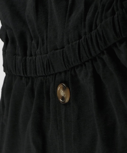 RADCHAP(ラッドチャップ)の「飾りボタンウエストゴムワンピース(ワンピース・キッズ・キャメル/ブラック・100cm/110cm/150cm/140cm/90cm/120cm/130cm)」の17枚目の写真