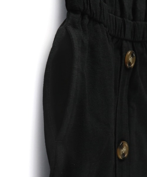 RADCHAP(ラッドチャップ)の「飾りボタンウエストゴムワンピース(ワンピース・キッズ・キャメル/ブラック・100cm/110cm/150cm/140cm/90cm/120cm/130cm)」の18枚目の写真