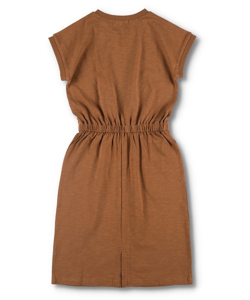 RADCHAP(ラッドチャップ)の「飾りボタンウエストゴムワンピース(ワンピース・キッズ・キャメル/ブラック・100cm/110cm/150cm/140cm/90cm/120cm/130cm)」の22枚目の写真