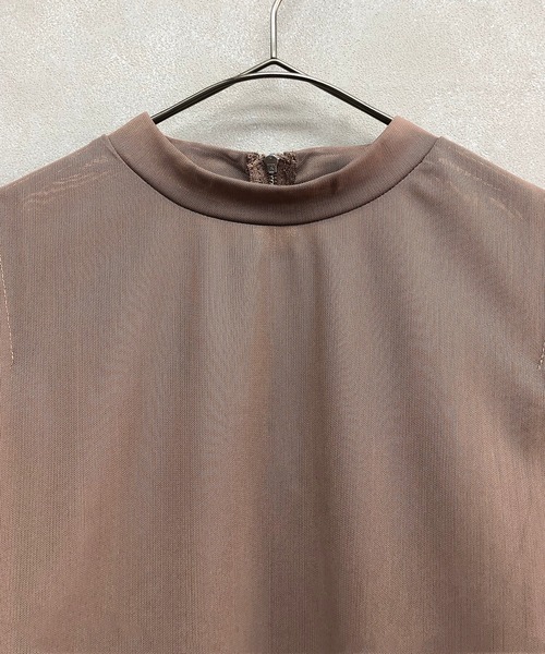 &g'aime（アンジェム）の「【&g'aime】タックショルダーシアートップス（Tシャツ/カットソー・レディース・ブラック/ブルー/モカ・FREE）」の13枚目の写真