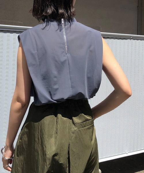 &g'aime（アンジェム）の「【&g'aime】タックショルダーシアートップス（Tシャツ/カットソー・レディース・ブラック/ブルー/モカ・FREE）」の16枚目の写真