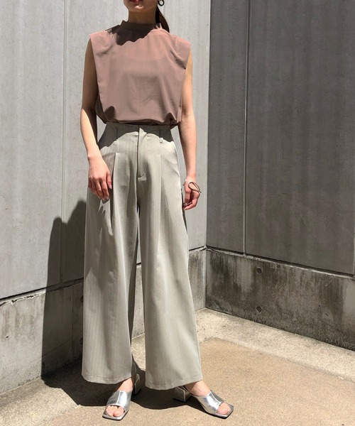 &g'aime（アンジェム）の「【&g'aime】タックショルダーシアートップス（Tシャツ/カットソー・レディース・ブラック/ブルー/モカ・FREE）」の11枚目の写真