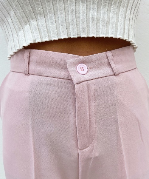 esutoreja（エストレジャ）の「センタープレスカラーパンツ（スラックス・レディース・ピンク/ブルー/ブラック・M/S）」の20枚目の写真