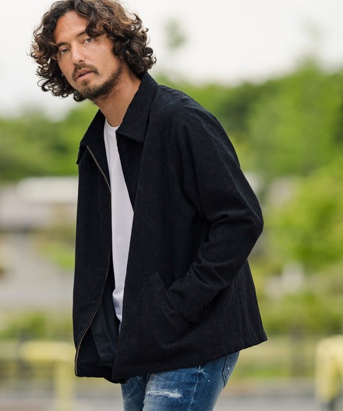 ブルゾン mj7956-Corduroy Over Size Swing Top Jacket ジャケット