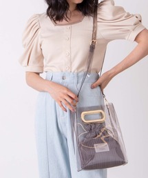 WEGO | WEGO/プリーツ巾着クリアバッグ(ショルダーバッグ)