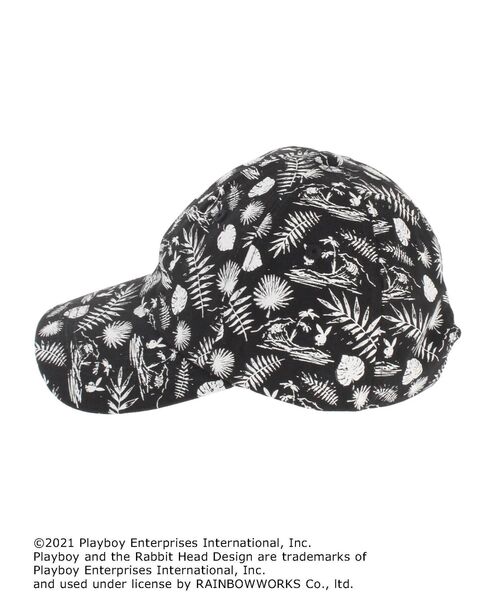 PLAYBOY（プレイボーイ）の「PLAYBOY SURF CLUB PATTERN キャップ（キャップ・レディース・ブラック/ベージュ・FREE）」の8枚目の写真