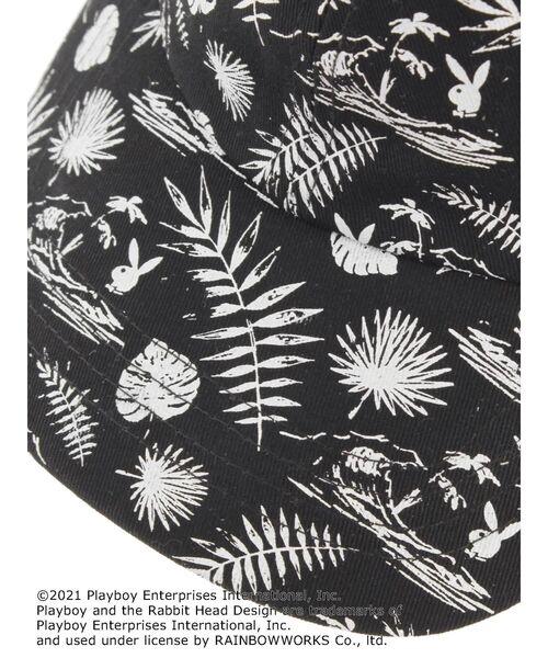 PLAYBOY（プレイボーイ）の「PLAYBOY SURF CLUB PATTERN キャップ（キャップ・レディース・ブラック/ベージュ・FREE）」の10枚目の写真