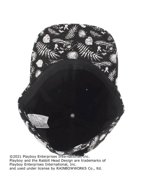PLAYBOY（プレイボーイ）の「PLAYBOY SURF CLUB PATTERN キャップ（キャップ・レディース・ブラック/ベージュ・FREE）」の11枚目の写真