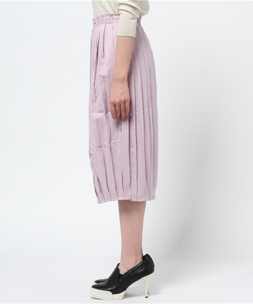 WEGO(ウィゴー)の「WEGO/プリーツミモレスカート(スカート・レディース・オフホワイト/ブラック/グリーン系その他/ライトパープル・FREE)」の11枚目の写真