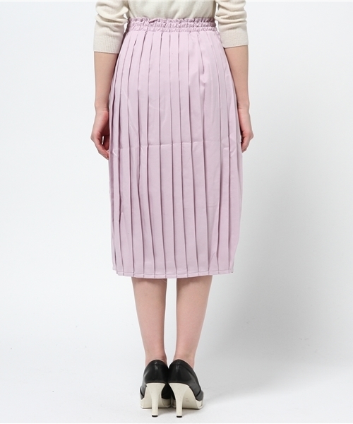 WEGO(ウィゴー)の「WEGO/プリーツミモレスカート(スカート・レディース・オフホワイト/ブラック/グリーン系その他/ライトパープル・FREE)」の12枚目の写真