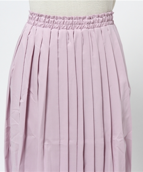 WEGO(ウィゴー)の「WEGO/プリーツミモレスカート(スカート・レディース・オフホワイト/ブラック/グリーン系その他/ライトパープル・FREE)」の6枚目の写真