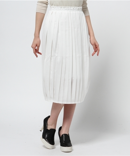 WEGO(ウィゴー)の「WEGO/プリーツミモレスカート(スカート・レディース・オフホワイト/ブラック/グリーン系その他/ライトパープル・FREE)」の14枚目の写真