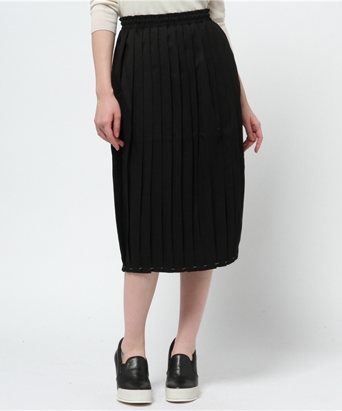 WEGO(ウィゴー)の「WEGO/プリーツミモレスカート(スカート・レディース・オフホワイト/ブラック/グリーン系その他/ライトパープル・FREE)」の15枚目の写真