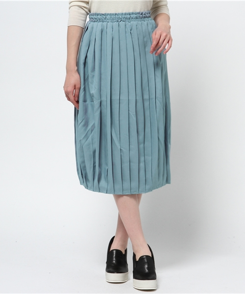 WEGO(ウィゴー)の「WEGO/プリーツミモレスカート(スカート・レディース・オフホワイト/ブラック/グリーン系その他/ライトパープル・FREE)」の16枚目の写真