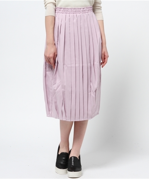 WEGO(ウィゴー)の「WEGO/プリーツミモレスカート(スカート・レディース・オフホワイト/ブラック/グリーン系その他/ライトパープル・FREE)」の13枚目の写真