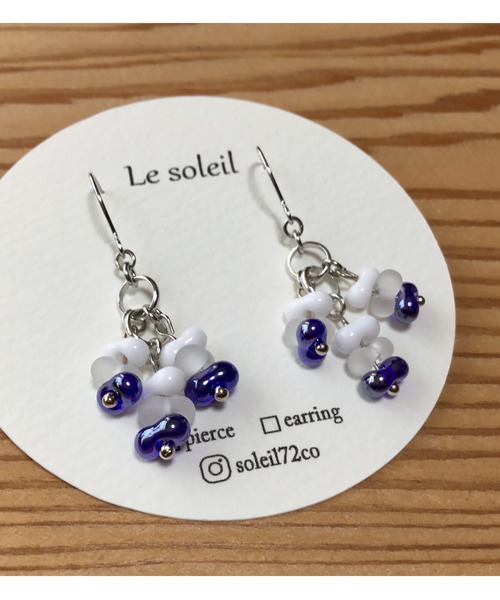 tone(トーン)の「【Le soleil】小さなチェコビーズ ピアス(MA)(ピアス(両耳用)・レディース・その他/シルバー系その他・FREE)」の3枚目の写真