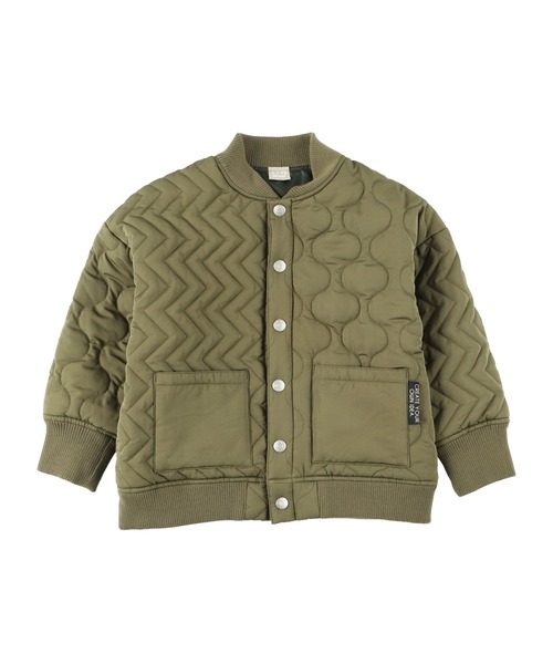 DILASH（ディラッシュ）の「撥水タフタクレイジーキルトジャケット（ブルゾン・キッズ・ブラック/ベージュ/カーキ・80/130/90/150/140/100/110/120）」の3枚目の写真