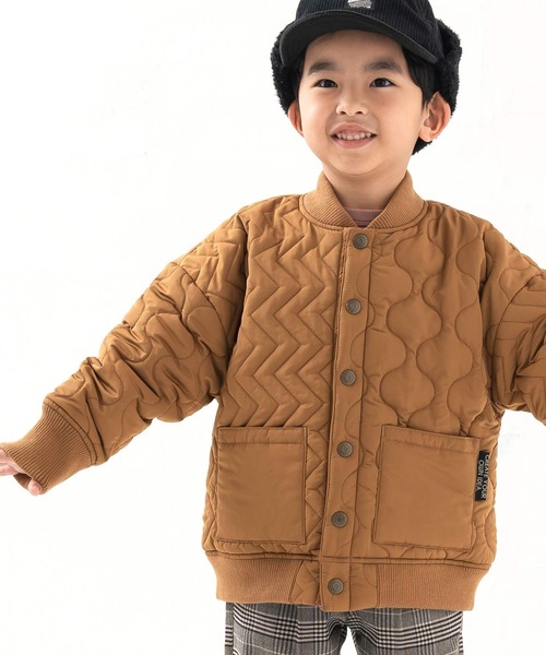 DILASH（ディラッシュ）の「撥水タフタクレイジーキルトジャケット（ブルゾン・キッズ・ブラック/ベージュ/カーキ・80/130/90/150/140/100/110/120）」の7枚目の写真