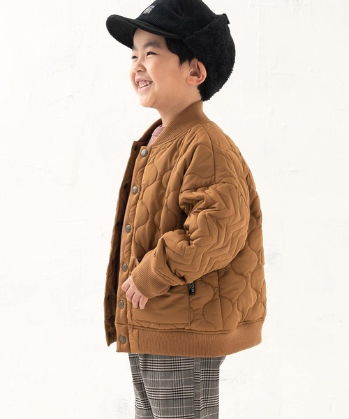 DILASH（ディラッシュ）の「撥水タフタクレイジーキルトジャケット（ブルゾン・キッズ・ブラック/ベージュ/カーキ・80/130/90/150/140/100/110/120）」の8枚目の写真