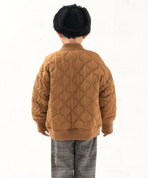 DILASH（ディラッシュ）の「撥水タフタクレイジーキルトジャケット（ブルゾン・キッズ・ブラック/ベージュ/カーキ・80/130/90/150/140/100/110/120）」の9枚目の写真