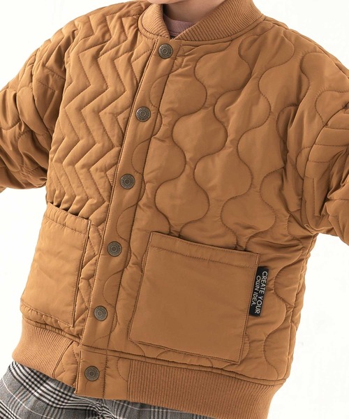 DILASH（ディラッシュ）の「撥水タフタクレイジーキルトジャケット（ブルゾン・キッズ・ブラック/ベージュ/カーキ・80/130/90/150/140/100/110/120）」の10枚目の写真