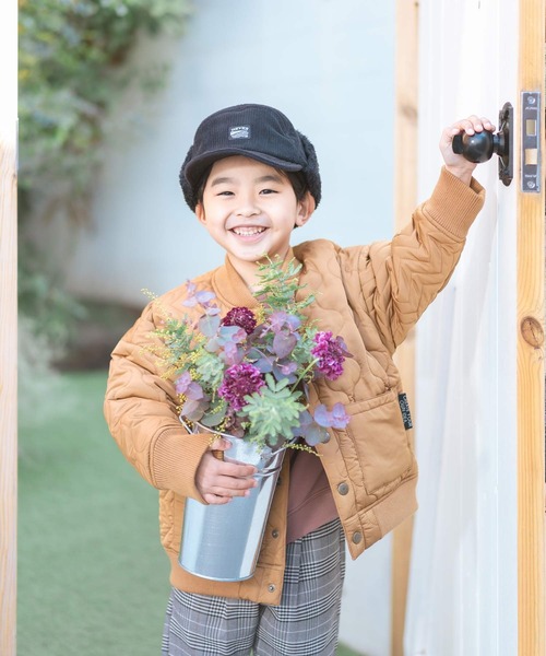 DILASH（ディラッシュ）の「撥水タフタクレイジーキルトジャケット（ブルゾン・キッズ・ブラック/ベージュ/カーキ・80/130/90/150/140/100/110/120）」の11枚目の写真