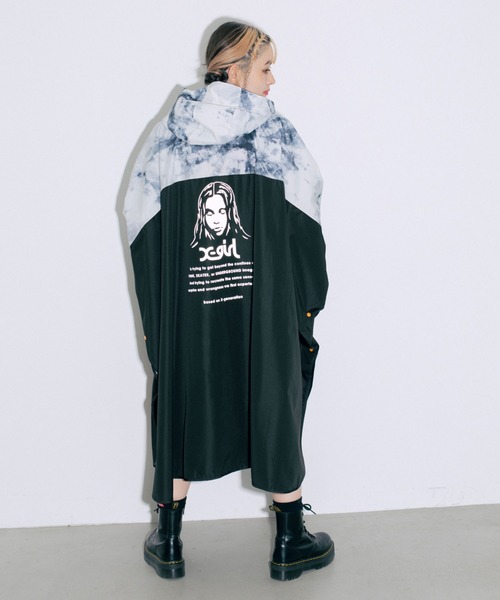 X-girl（エックスガール）の「X-girl×KiU RAIN PONCHO（その他小物・レディース・ブラック・ONE SIZE）」の19枚目の写真