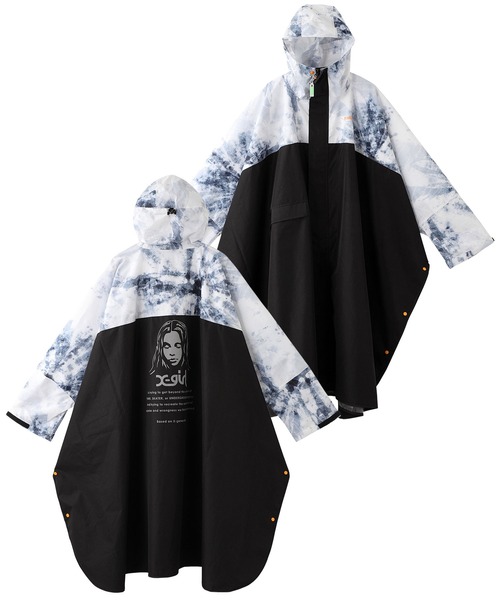 X-girl（エックスガール）の「X-girl×KiU RAIN PONCHO（その他小物・レディース・ブラック・ONE SIZE）」の10枚目の写真
